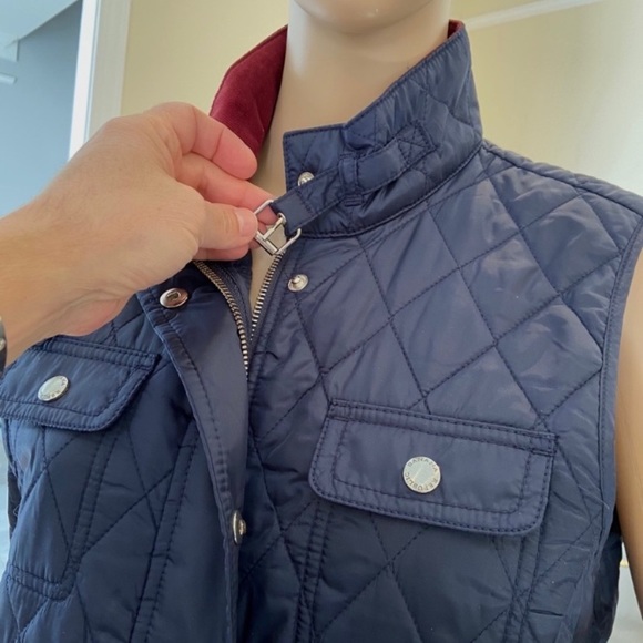 NWT Banana Republic quilted navy field vest - Picture 6 of 16